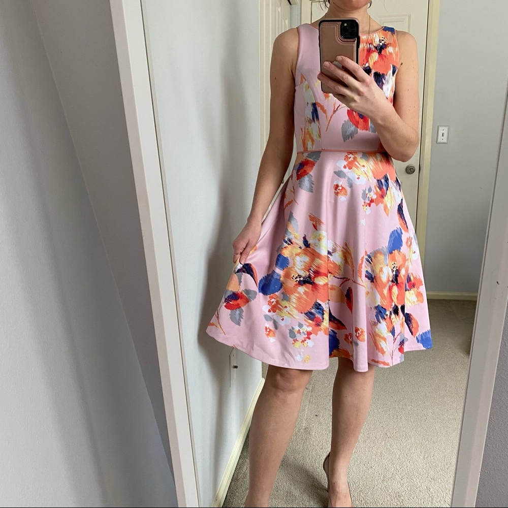 Antonio Melani Floral Fit and Flare dress size 0. In great condition